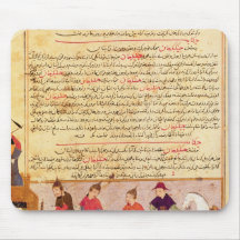 Genghis Khan and his sons by Rashid al-Din Mouse Pad