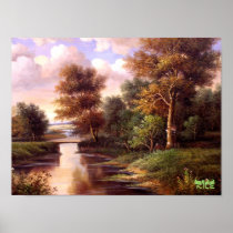 Gengle Stream - Oil painting reproduction print
