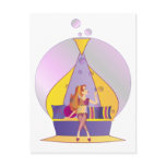 Genie Blowing Bubbles Post Cards