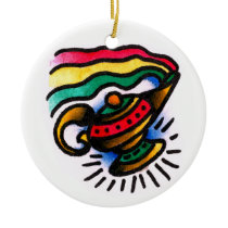 Genie Bottle Watercolor Ornament