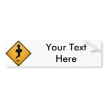 Genie Warning Sign Bumper Sticker
