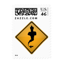 Genie Warning Sign Postage