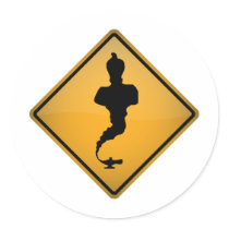 Genie Warning Sign Stickers
