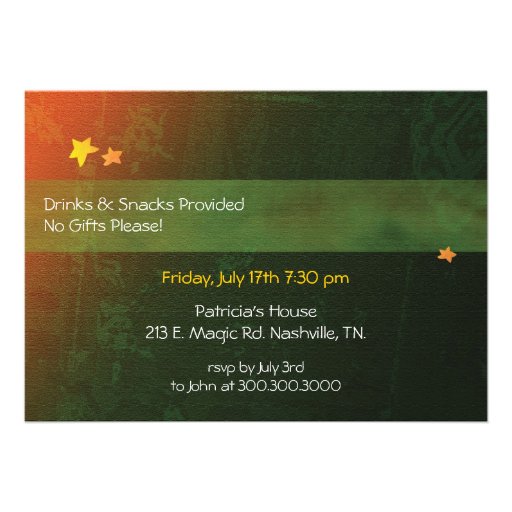 Genie's Lamp: Birthday Party Invitation