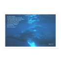 Genisis 1:21  WHALE POSTER PRINT