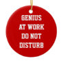 Genius at work do not disturb door hanger ornament Genius at work do not disturb door hanger ornament