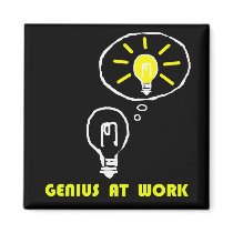 GENIUS AT WORK magnets