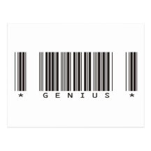 Genius Bar Code Postcard