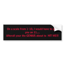 Genius bumper sticker bumper stickers by Jokin1969 Genius bumper sticker bumper stickers