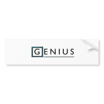 Genius Bumper Sticker