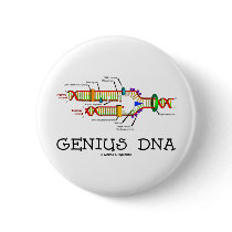 Genius DNA (DNA Replication Humor) Pin