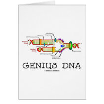 Genius DNA (DNA Replication Humor) Greeting Cards