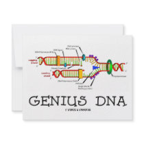 Genius DNA (DNA Replication Humor) Personalized Announcements