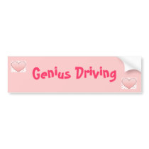 Genius Driving bumper stickers