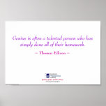 Genius = Homework Posters