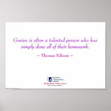 Genius = Homework Posters