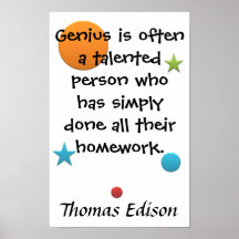 Genius = Homework Posters