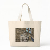 Genius is eternal patience. - Michelangelo quote bags