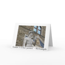 Genius is eternal patience. - Michelangelo quote cards by gothicarts Genius is eternal patience. - Michelangelo quote cards