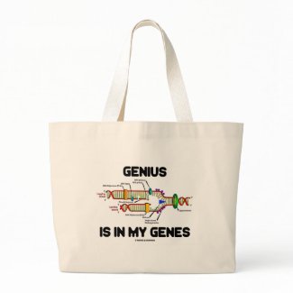 Genius Is In My Genes (DNA Replication) bag