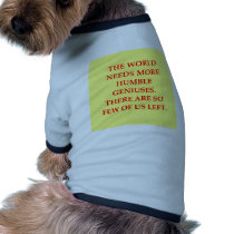 genius joke doggie t shirt