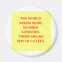 genius joke refrigerator magnets