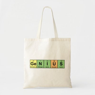 Genius - Periodic Table of Elements Products Tote Bag