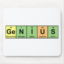Genius - Periodic Table of Elements Products Mousepad