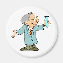 Genius Scientist Experiment Success Fridge Magnet