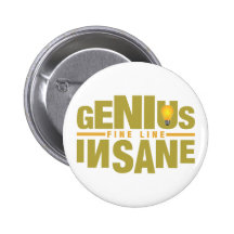 GENIUS VS INSANE custom button