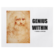 Genius Within (Leonardo da Vinci Self-Portrait) flyers