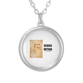 Genius Within (Leonardo da Vinci Self-Portrait) Necklace