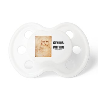 Genius Within (Leonardo da Vinci Self-Portrait) Pacifier