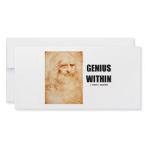 Genius Within (Leonardo da Vinci Self-Portrait) photo cards