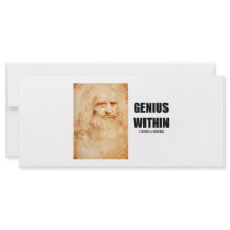 Genius Within (Leonardo da Vinci Self-Portrait) rack cards