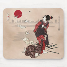 Genji kumo ukiyoye awase mousepad