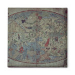 Genoese world map, designed by Toscanelli Refrigerator Magnets