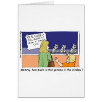 Genome In The Window Funny Dalmatian Gifts & Tees cards
