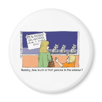 Genome In The Window Funny Dalmatian Gifts & Tees Refrigerator Magnets