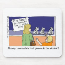 Genome In The Window Funny Dalmatian Gifts & Tees mousepads