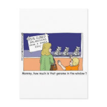 Genome In The Window Funny Dalmatian Gifts & Tees postcards