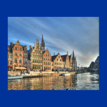 Gent in evening canvas prints