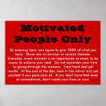 Gente motivada solamente impresiones