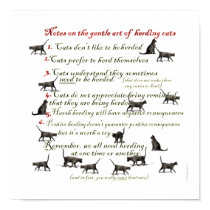 Gentle Art of Herding Cats Poster