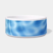 Gentle blue water ripples pet bowl