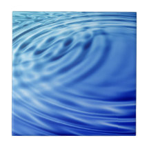 Gentle blue water ripples tile