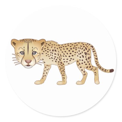 Cheetah Stickers