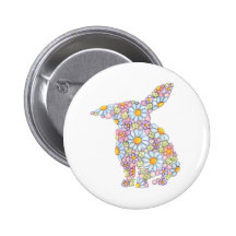 Gentle Floppy-Eared Bunny Button