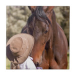 Gentle Giant Horse Photography Ceramic Tile