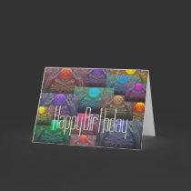 Gentle Symmetry - Happy Birthday cards
